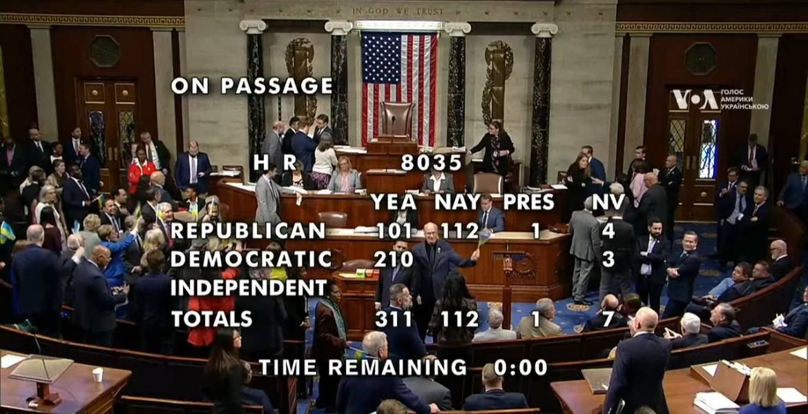 ПОМОЩЬ УКРАИНЕ ПРОГОЛОСОВАНА!